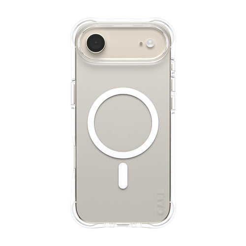 PanzerGlass CARE by ® Fashionable Case Samba Transparent m. Hvid MagSafe iPhone Air