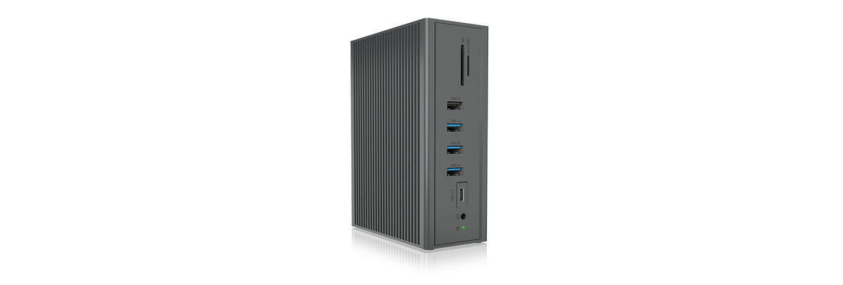 ICY BOX IB-DK2262AC Wired USB 3.2 Gen 1 (3.1 Gen 1) Type-C Anthracite