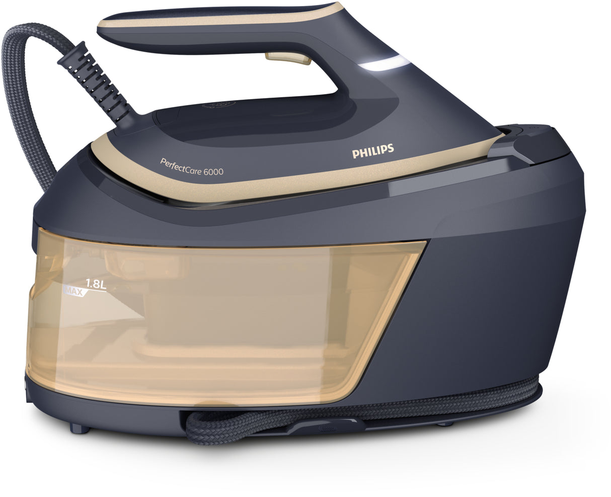 Philips PSG6066/20 Dampstrygning station 2400 W 1,8 L SteamGlide Advanced Blå, Guld