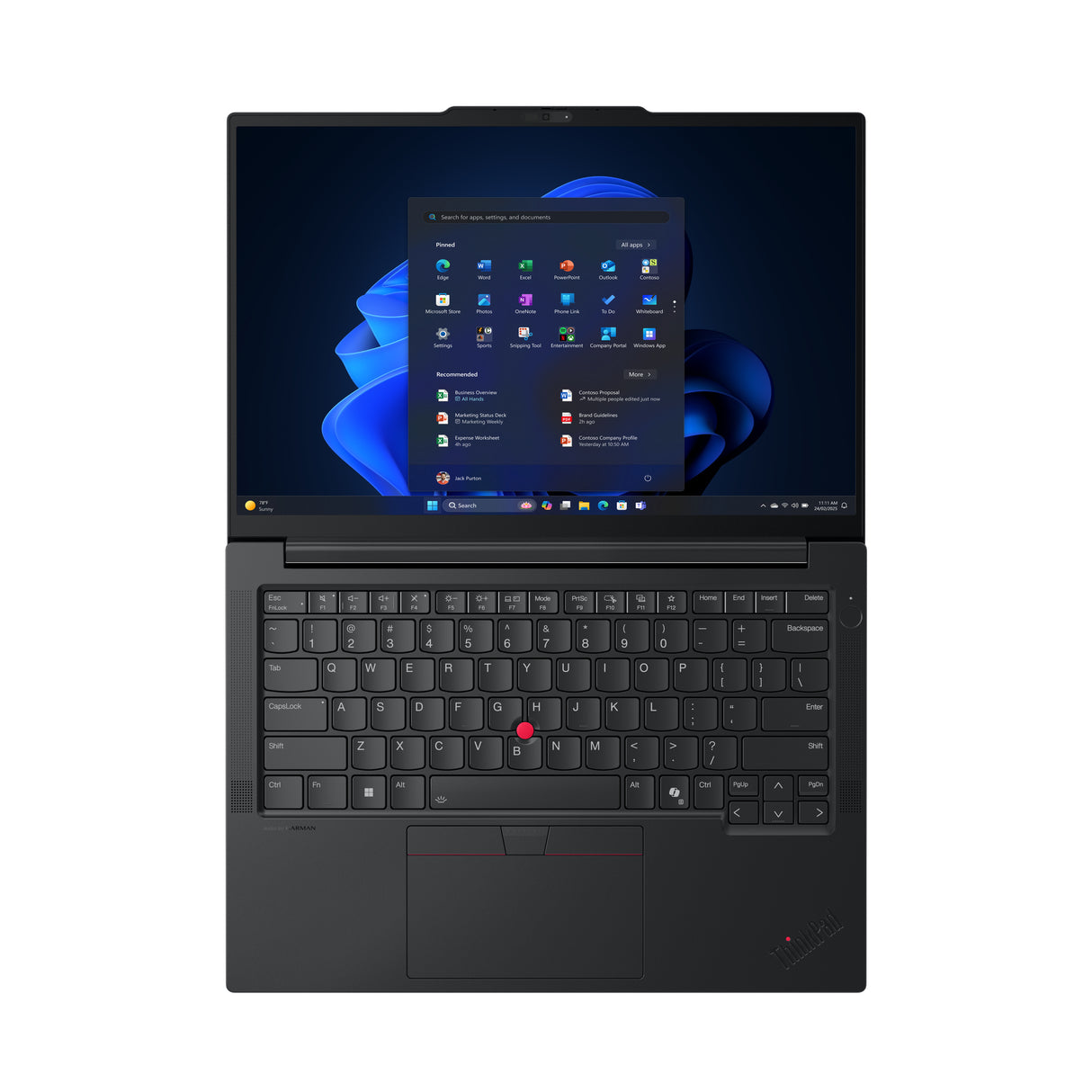 Lenovo ThinkPad E14 Gen 7 (AMD) AMD Ryzen™ 7 250 Laptop 35,6 cm (14") WUXGA 16 GB DDR5-SDRAM 512 GB SSD Wi-Fi 6E (802.11ax) Windows 11 Pro Engelsk Sort