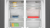 Siemens iQ500 KF96DAXEA side-by-side køle-fryseskab Fritstående 574 L Sort, Rustfrit stål