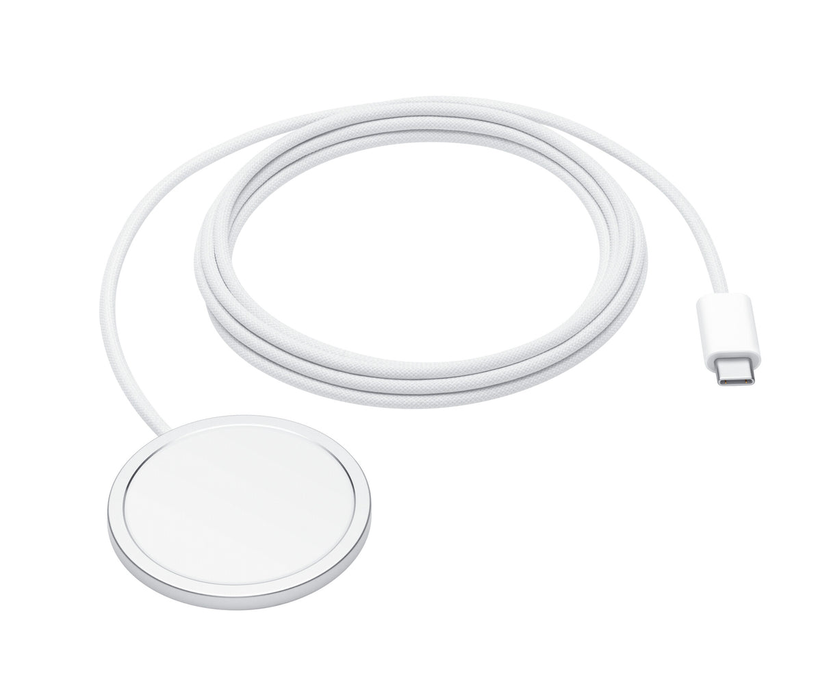 Apple MGDM4ZM/A oplader til mobil enhed Hovedtelefoner, Smartphone Hvid USB Trådløs opladning Hurtig opladning Indendørs