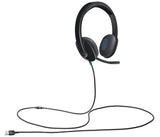 Logitech H540 USB Headset Ledningsført Kontor/Callcenter USB Type-A Sort