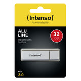 Intenso Alu Line USB-nøgle 32 GB USB Type-A 2.0 Sølv