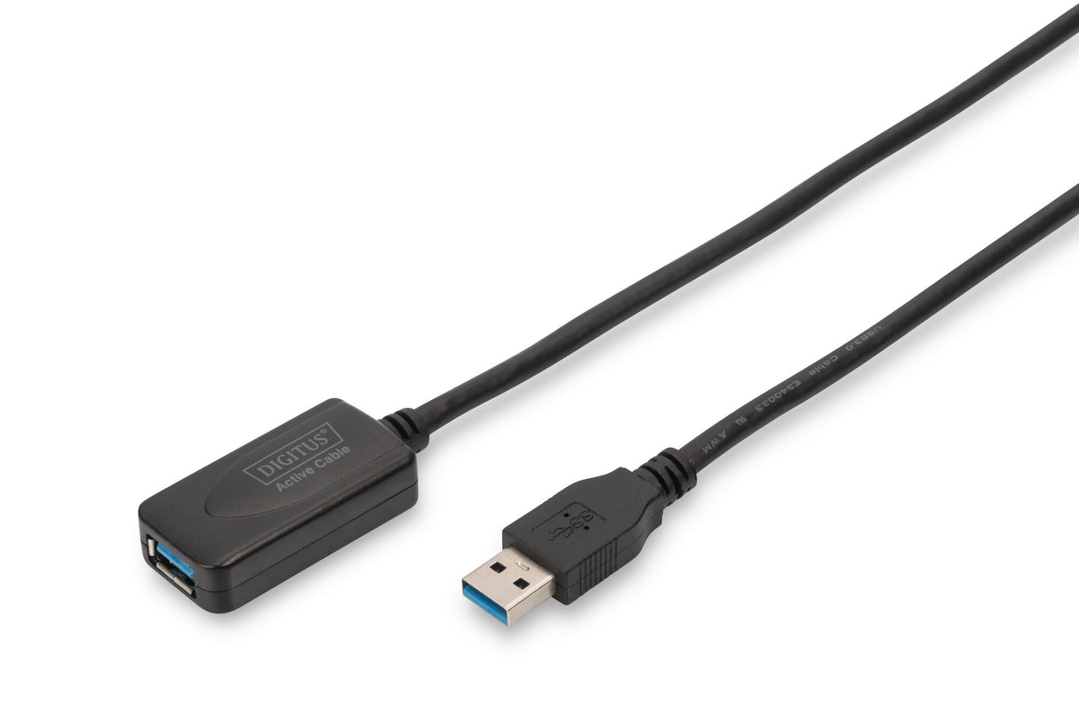 Digitus DA-73104 USB-kabel USB 3.2 Gen 1 (3.1 Gen 1) 5 m USB A 5 Gbit/sek. Sort