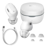 Baseus WM01 Headset Trådløs I ørerne Opkald/musik USB Type-C Bluetooth Hvid