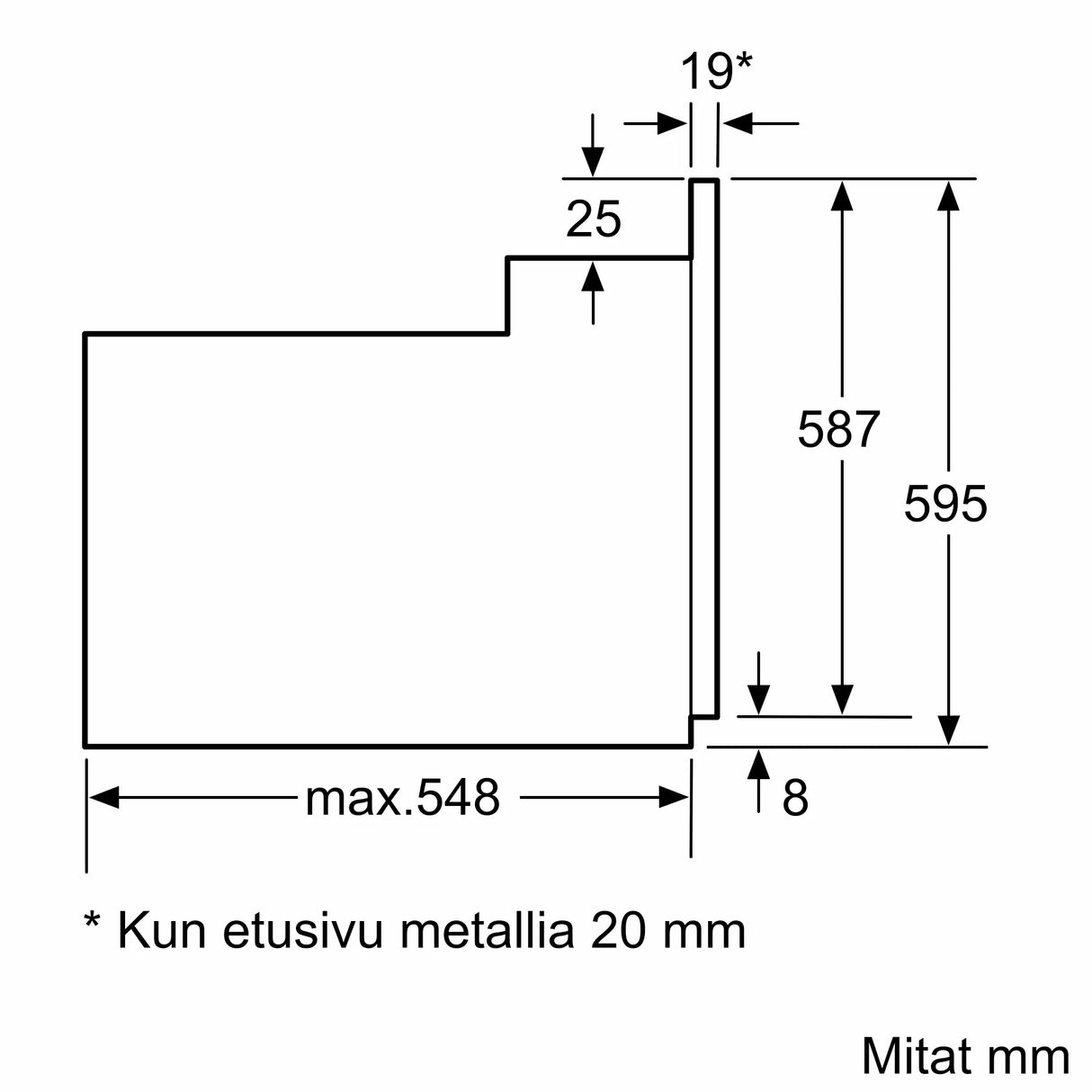 Bosch Serie 2 HBF010BV1S ovn 66 L 3300 W Hvid