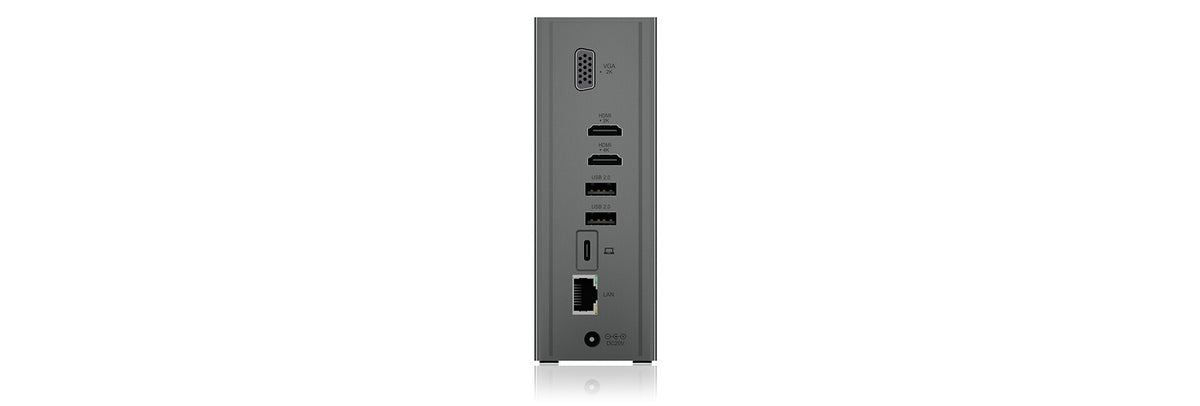 ICY BOX IB-DK2262AC Wired USB 3.2 Gen 1 (3.1 Gen 1) Type-C Anthracite