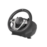 GENESIS Seaborg 400 Sort, Sølv USB Rat + Pedaler Nintendo Switch, PC, PlayStation 4, Playstation 3, Xbox 360, Xbox One, Xbox One S, Xbox One X