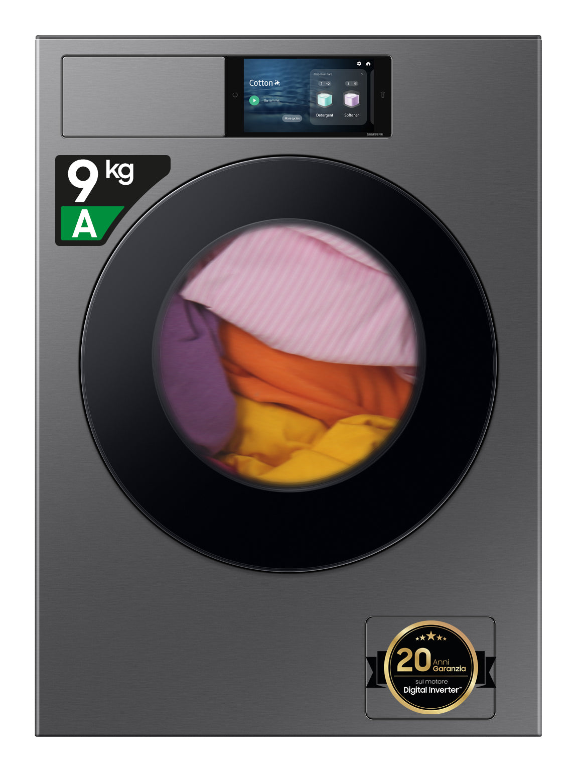Samsung WF90F09C4SU3 frontbetjent vaskemaskine