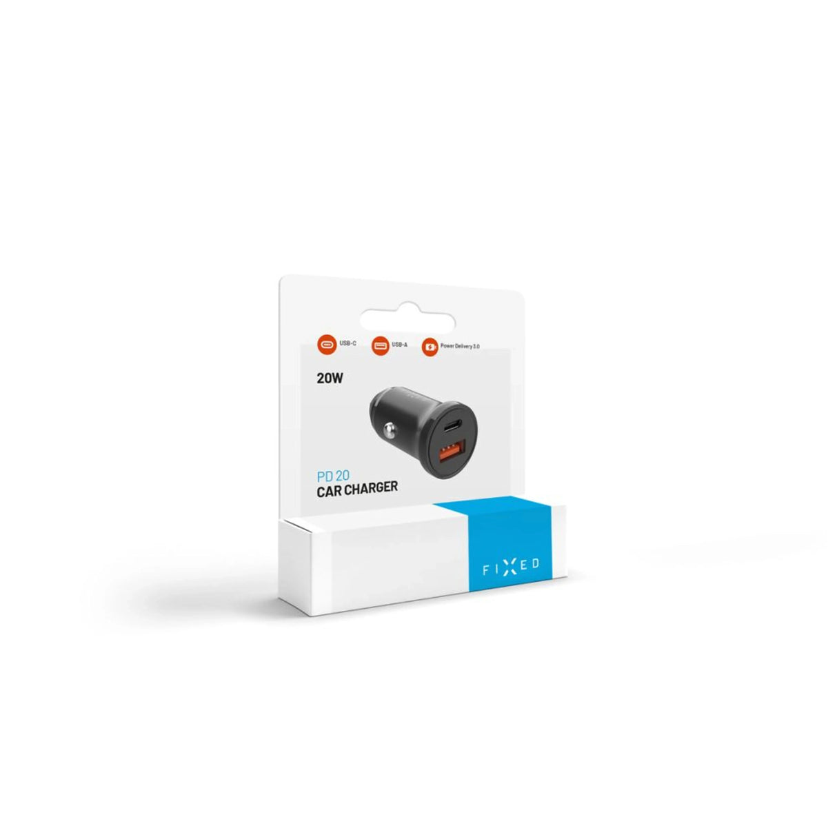 FIXED FIXCC20N-CU-BK oplader til mobil enhed Universel Sort Cigartænder Hurtig opladning Automatisk