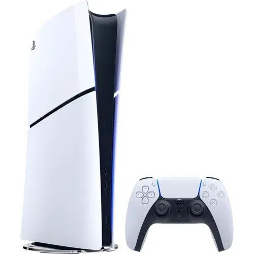 Sony Playstation 5 Slim Digital Edition 825 GB Wi-Fi Sort, Hvid