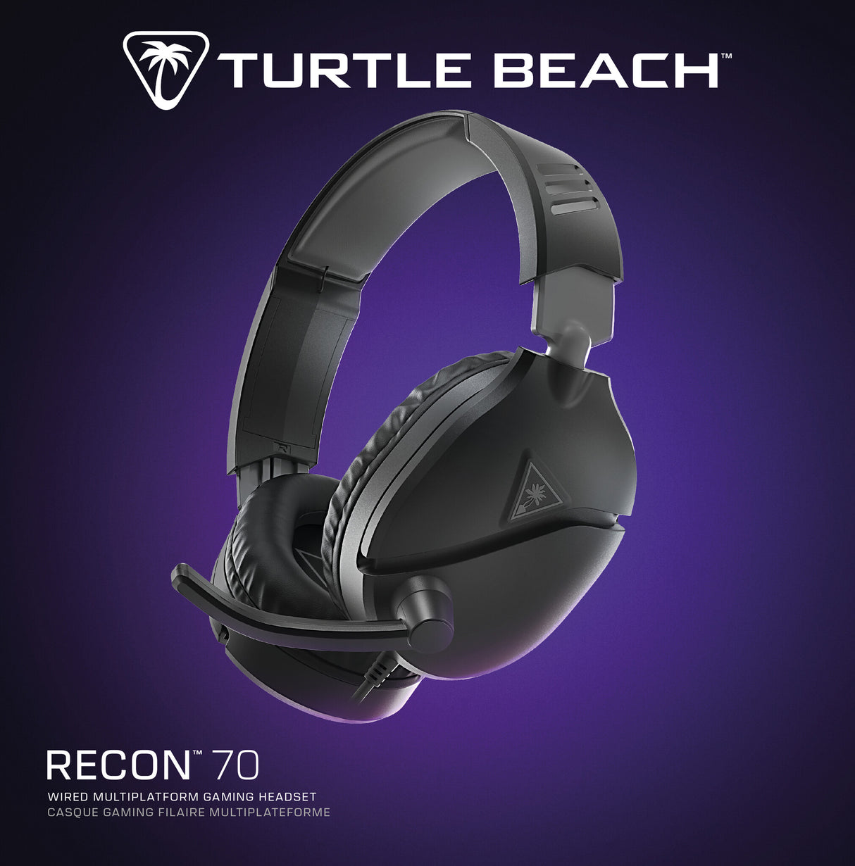 Turtle Beach Recon 70 Headset Ledningsført Spil Sort