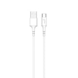 Gear Ladekabel USB-A-USB-C 2.0 2m Rundt Kabel Hvid