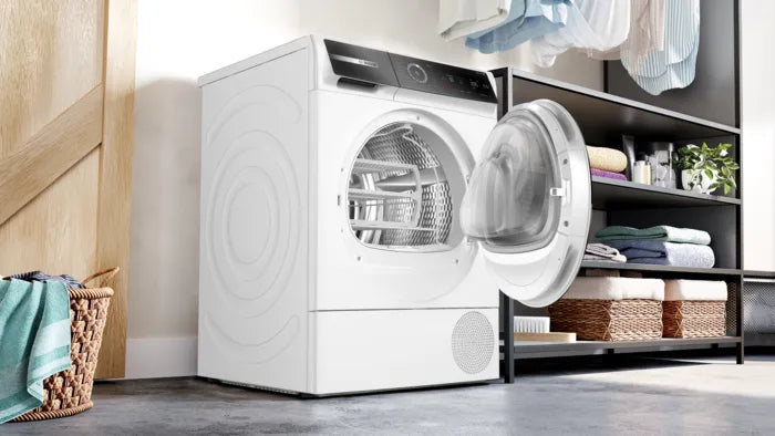Bosch Serie 8 WQB246DASN tørretumbler Fritstående Front-læsning 9 kg Hvid