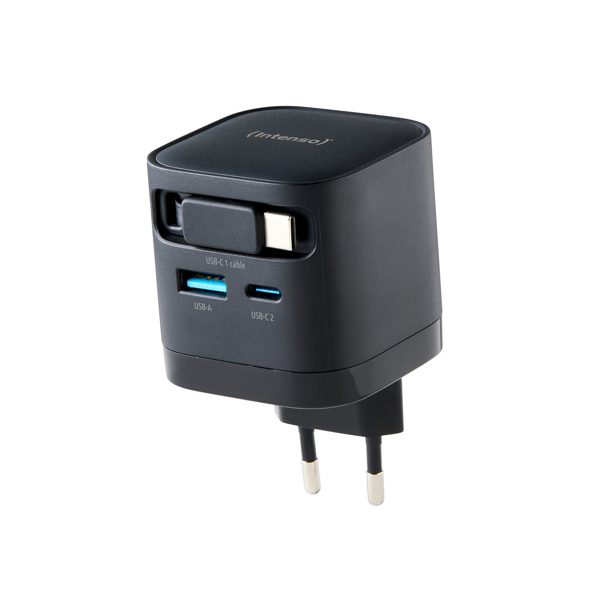 Intenso 7806520 strømadapter og vekselret Indendørs 65 W Sort