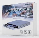 Gembird DVD-USB-021-SV optisk diskdrev Intern DVD±RW Sølv