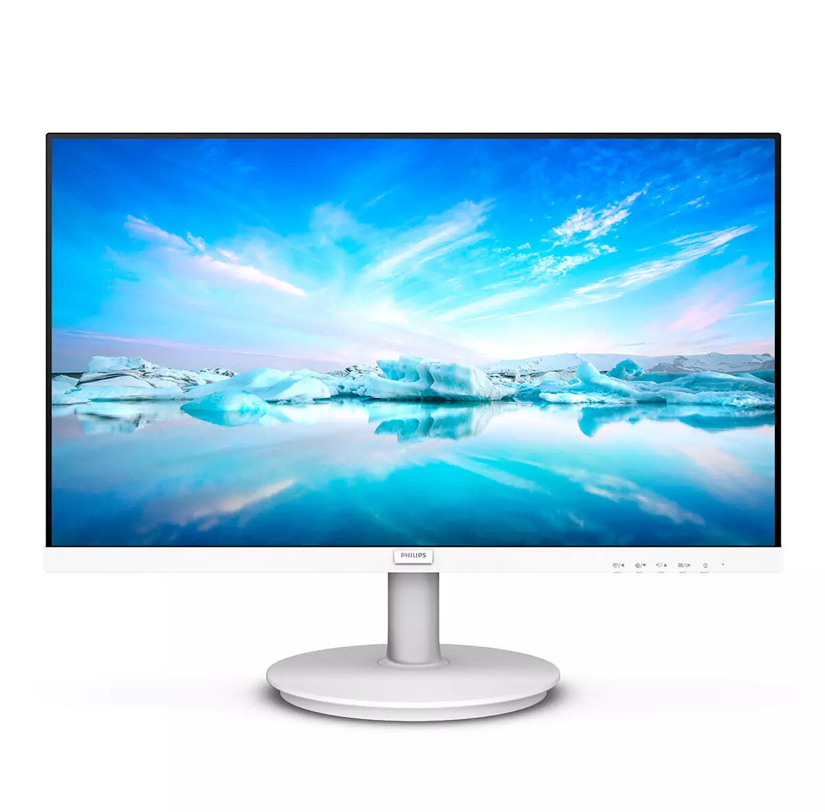 Philips V Line 241V8AW/00 computerskærm 60,5 cm (23.8") 1920 x 1080 pixel Fuld HD LCD Hvid