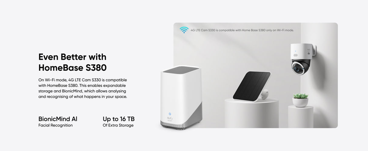 Eufy 4G LTE Cam S330 Kugle (form) IP-sikkerhedskamera Udendørs 3840 x 2160 pixel Loft/væg/pæl