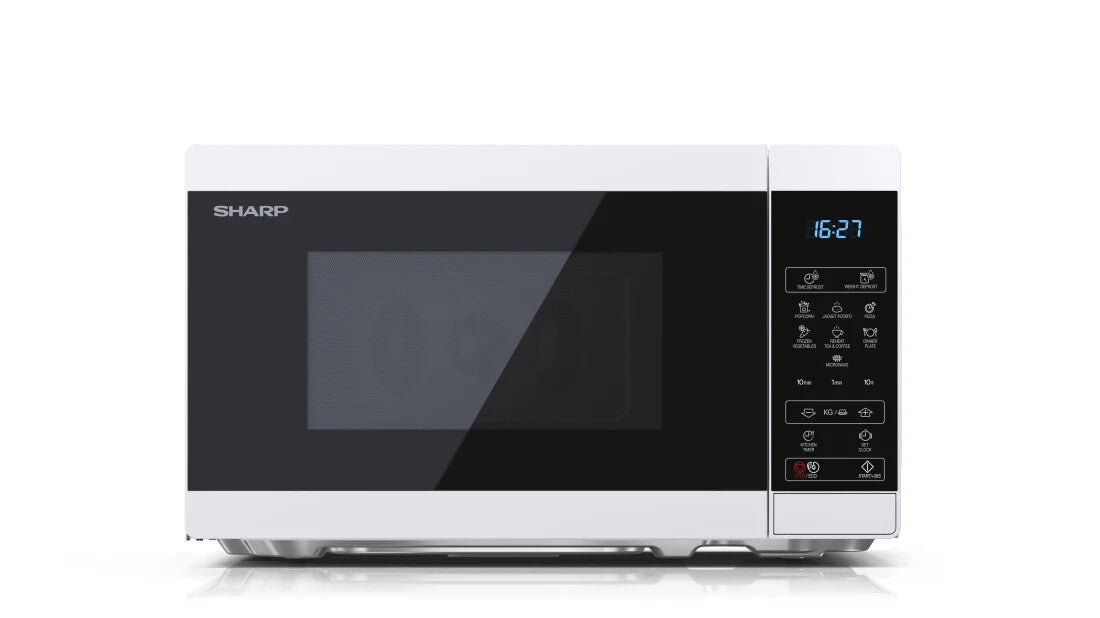 Sharp YC-MS02E-W mikrobølgeovn Sort, Hvid Solo mikroovn Bordplade 20 L 800 W