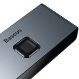 Baseus bidirectional switch splitter switcher HDMI - 2x HDMI 4K / 30 Hz gray (CAHUB-BC0G)