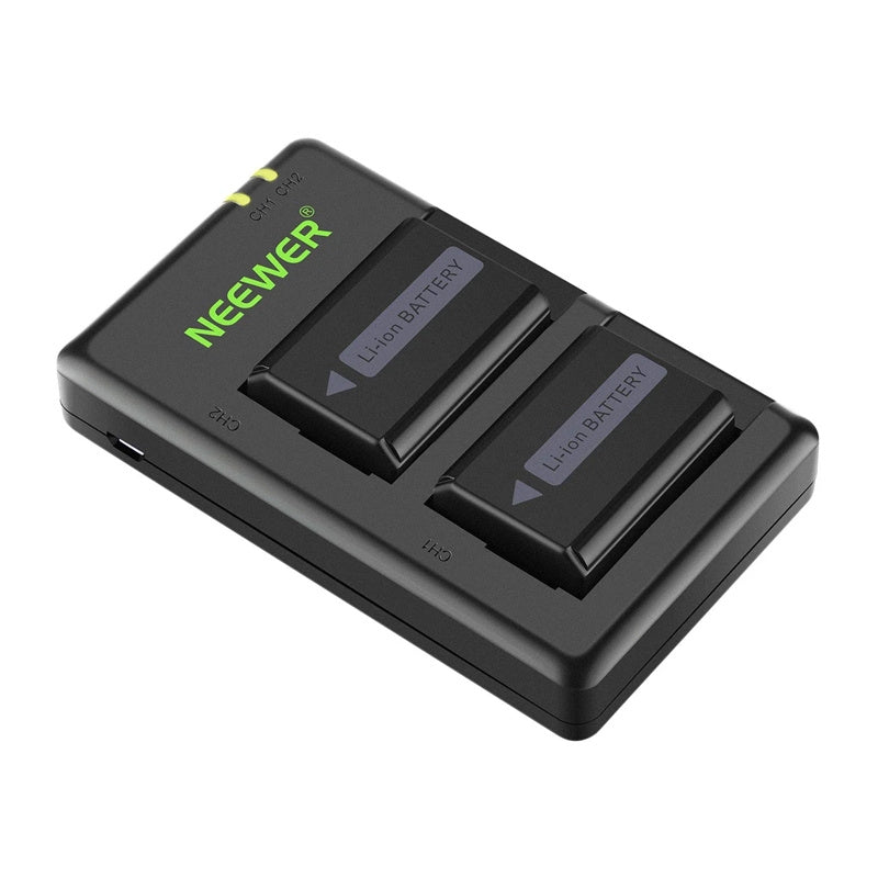 Sæt med 2 Sony udskiftning batterier og en NEEWER NP-FW50 oplader