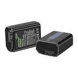 Sæt med 2 Sony udskiftning batterier og en NEEWER NP-FW50 oplader