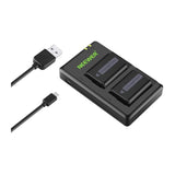 Sæt med 2 Sony udskiftning batterier og en NEEWER NP-FW50 oplader