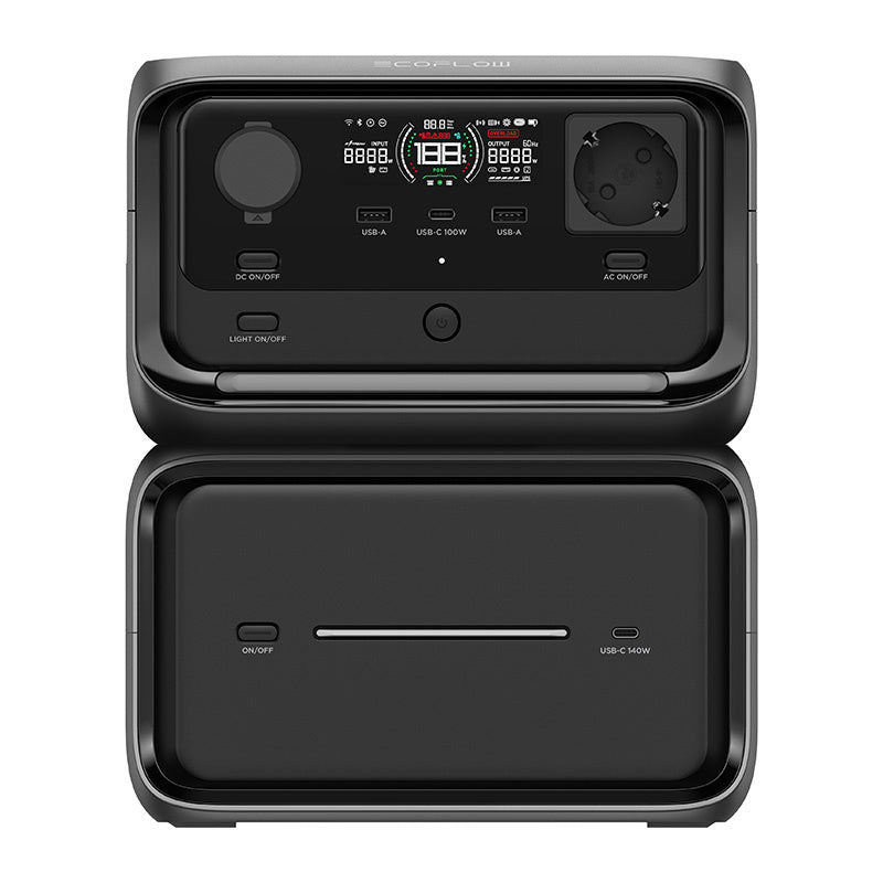 EcoFlow River 3 Max Plus 858Wh kraftværk (trådløst)