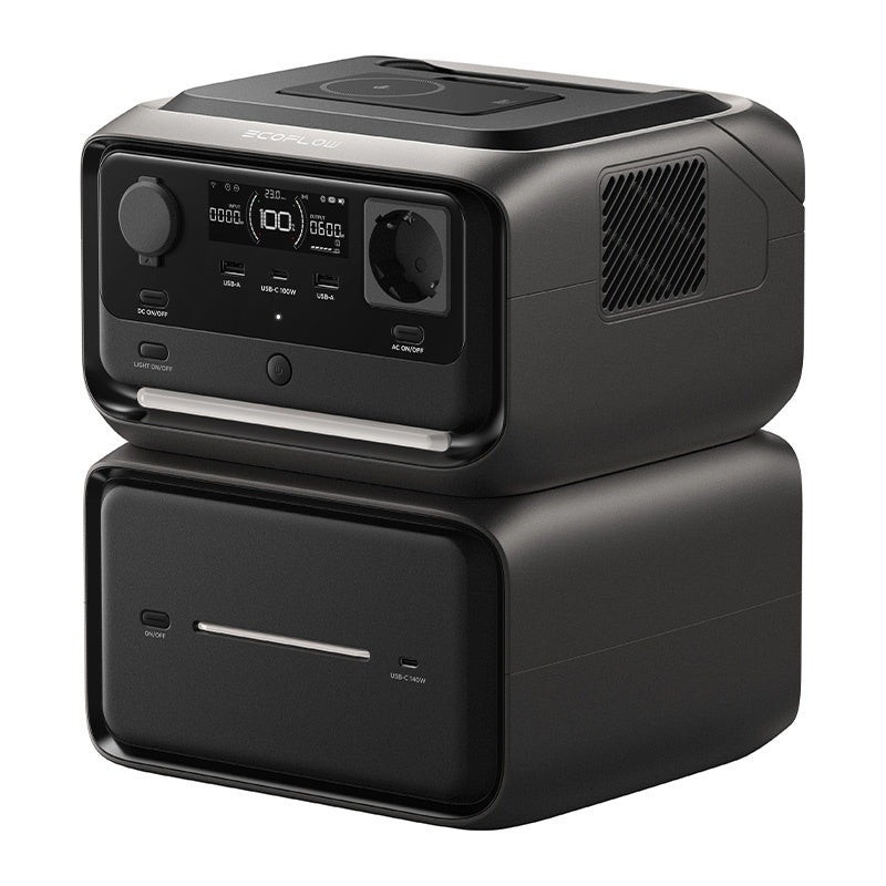 EcoFlow River 3 Max Plus 858Wh kraftværk (trådløst)
