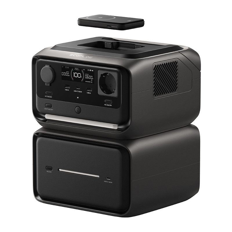 EcoFlow River 3 Max Plus 858Wh kraftværk (trådløst)
