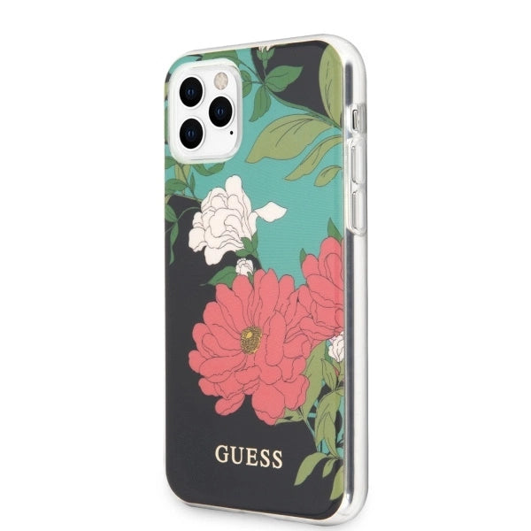 Guess GUHCN65IMLFL01 iPhone 11 Pro Max sort/sort N°1 Blomsterkollektion
