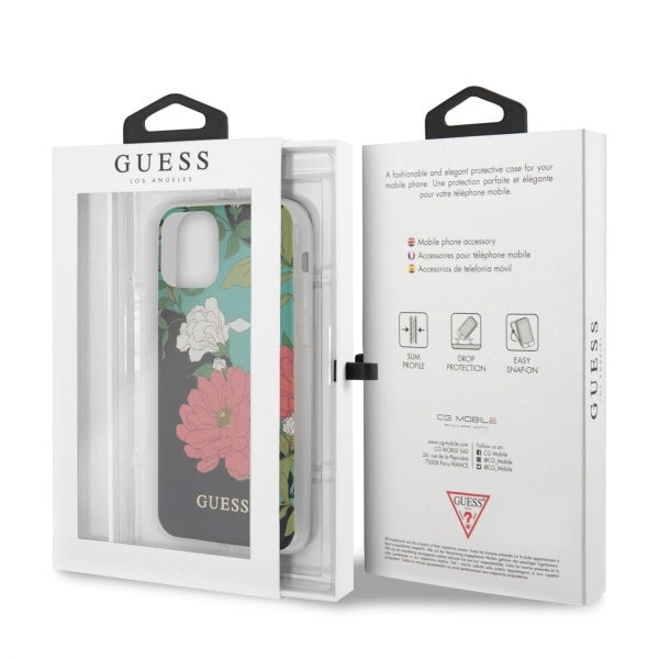 Guess GUHCN65IMLFL01 iPhone 11 Pro Max sort/sort N°1 Blomsterkollektion