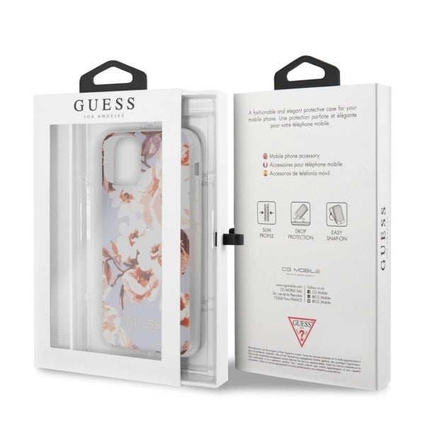 Guess GUHCN65IMLFL02 iPhone 11 Pro Max lilla/lila N°2 Blomsterkollektion