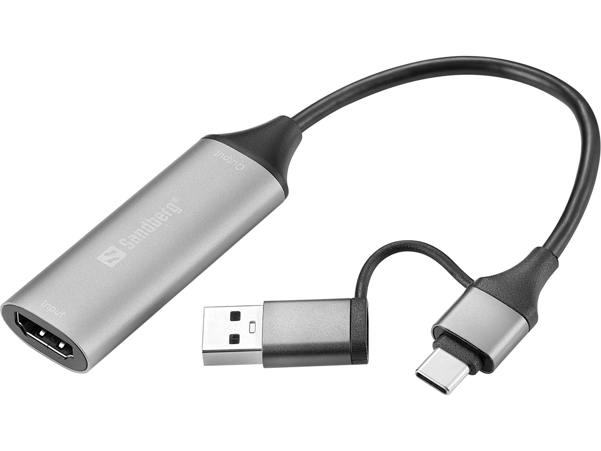 Sandberg HDMI Capture Link to USB-C/A