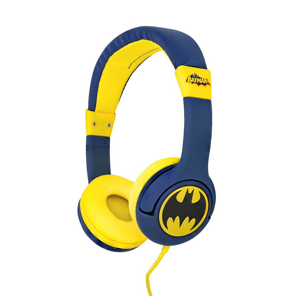 BATMAN Hovedtelefon Junior On-Ear 85dB Blå Batlogo