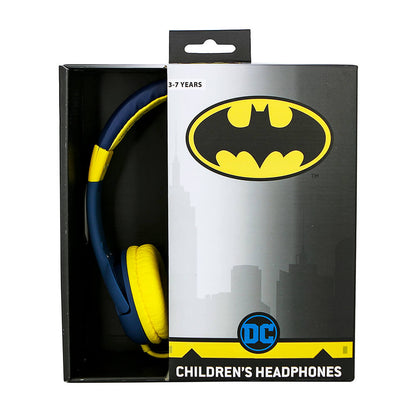 BATMAN Hovedtelefon Junior On-Ear 85dB Blå Batlogo