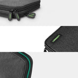 Grøn kasse til harddisk HDD SSD telefonkabler tilbehør 24,5 x 17,5 x 5 cm grå (50147 LP149)