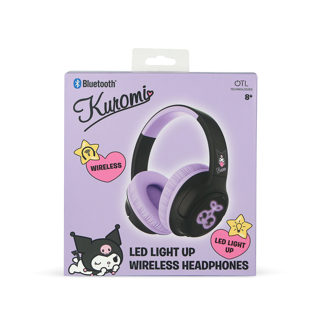 Kuromi Headphone Over Ear Wireless Led Light Sharing Aux