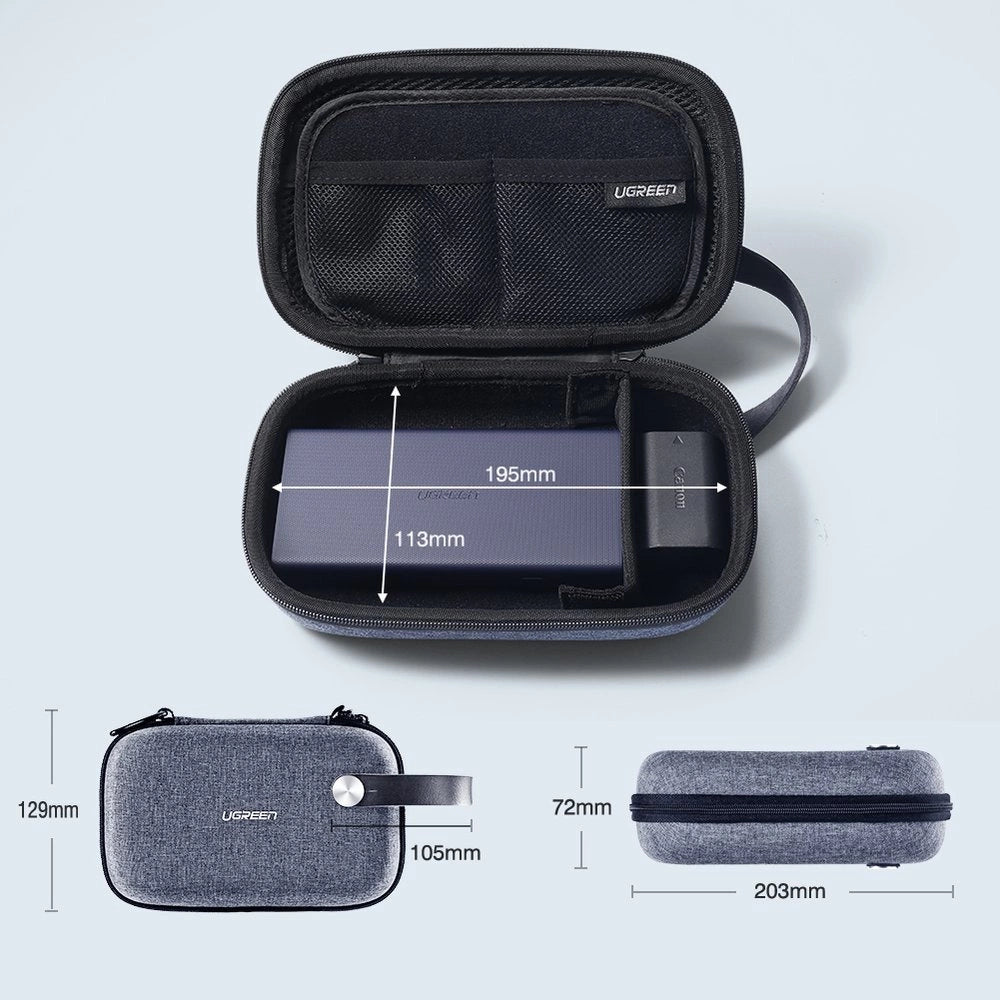 Ugreen case HDD SSD box tilbehør 20,3 x 12,9 x 7,2 cm grå (50903 LP152)