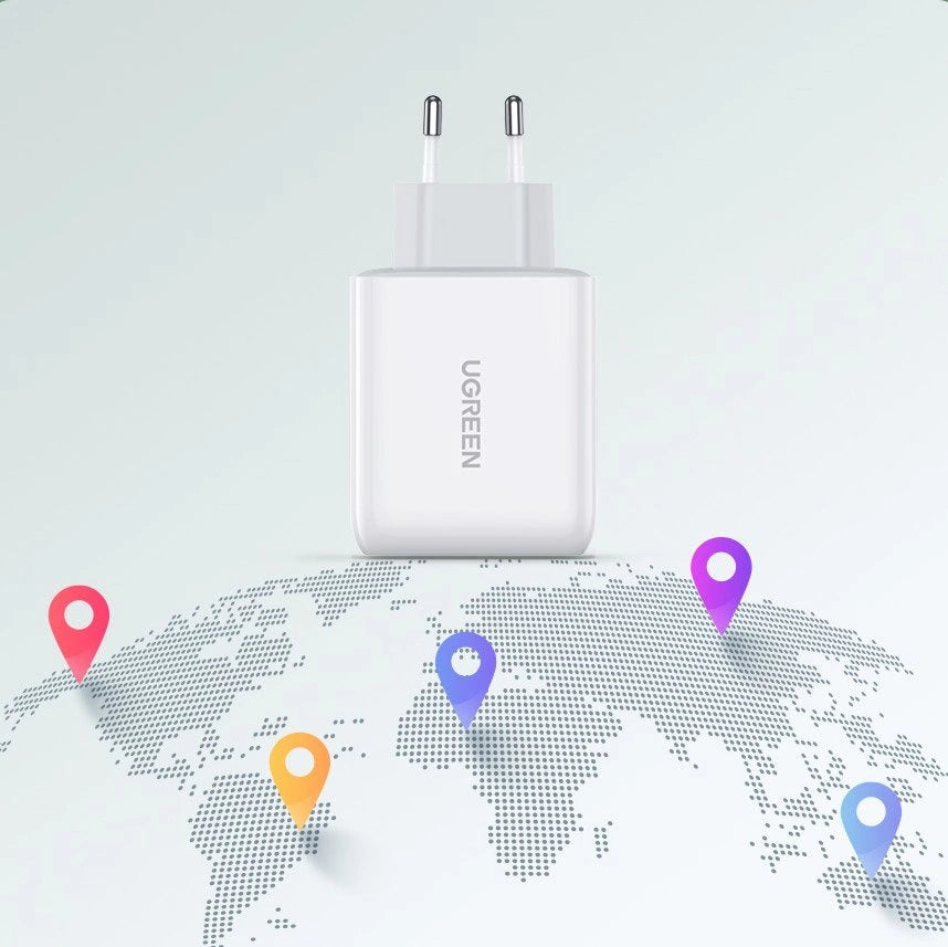 Ugreen Fast USB Type C / USB Wall Charger 36 W Quick Charge 4.0 Power Delivery hvid (60468 CD170)