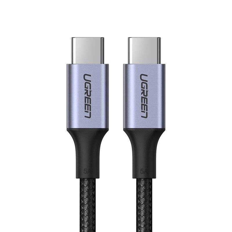 Ugreen US316 70427 USB-C - USB-C PD QC FCP kabel 100W 5A 480Mb/s 1m - grå
