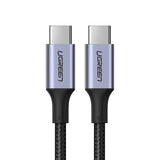 Ugreen US316 70427 USB-C - USB-C PD QC FCP kabel 100W 5A 480Mb/s 1m - grå