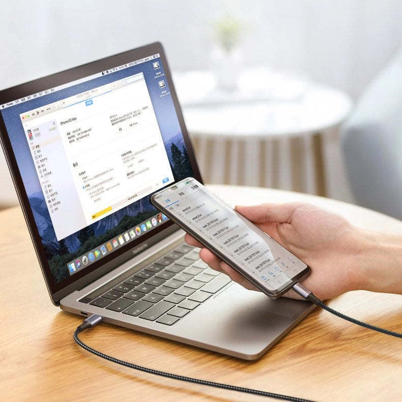 Ugreen US316 70427 USB-C - USB-C PD QC FCP kabel 100W 5A 480Mb/s 1m - grå