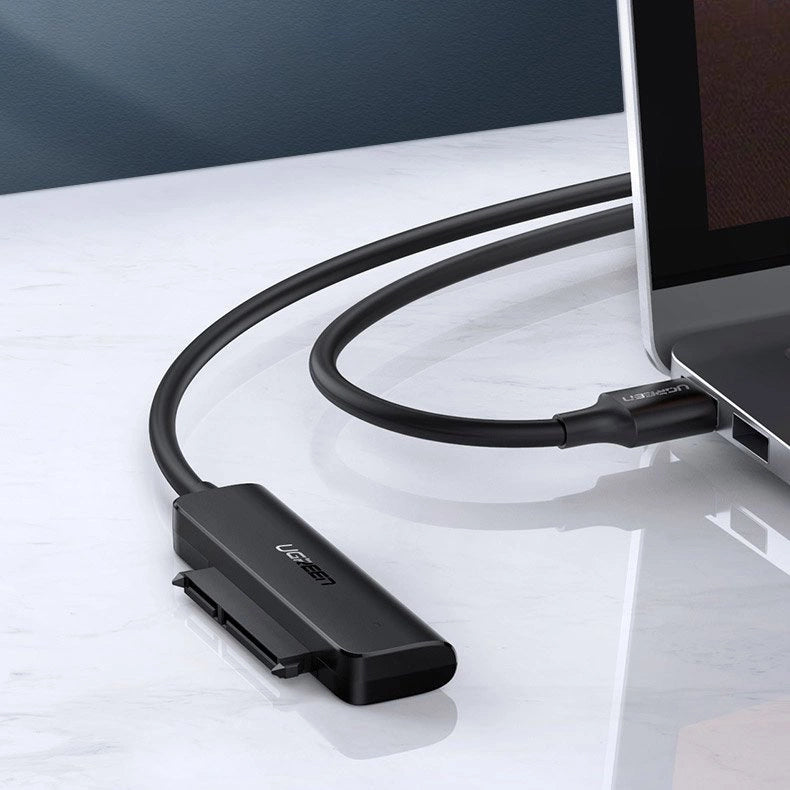 Ugreen adapter HDD SSD 2.5'' SATA III 3.0 - USB 3.2 Gen 1 (USB 5 Gbps) sort (70609 CM321)