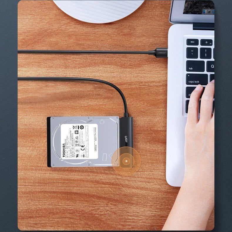 Ugreen adapter HDD SSD 2.5'' SATA III 3.0 - USB 3.2 Gen 1 (USB 5 Gbps) sort (70609 CM321)