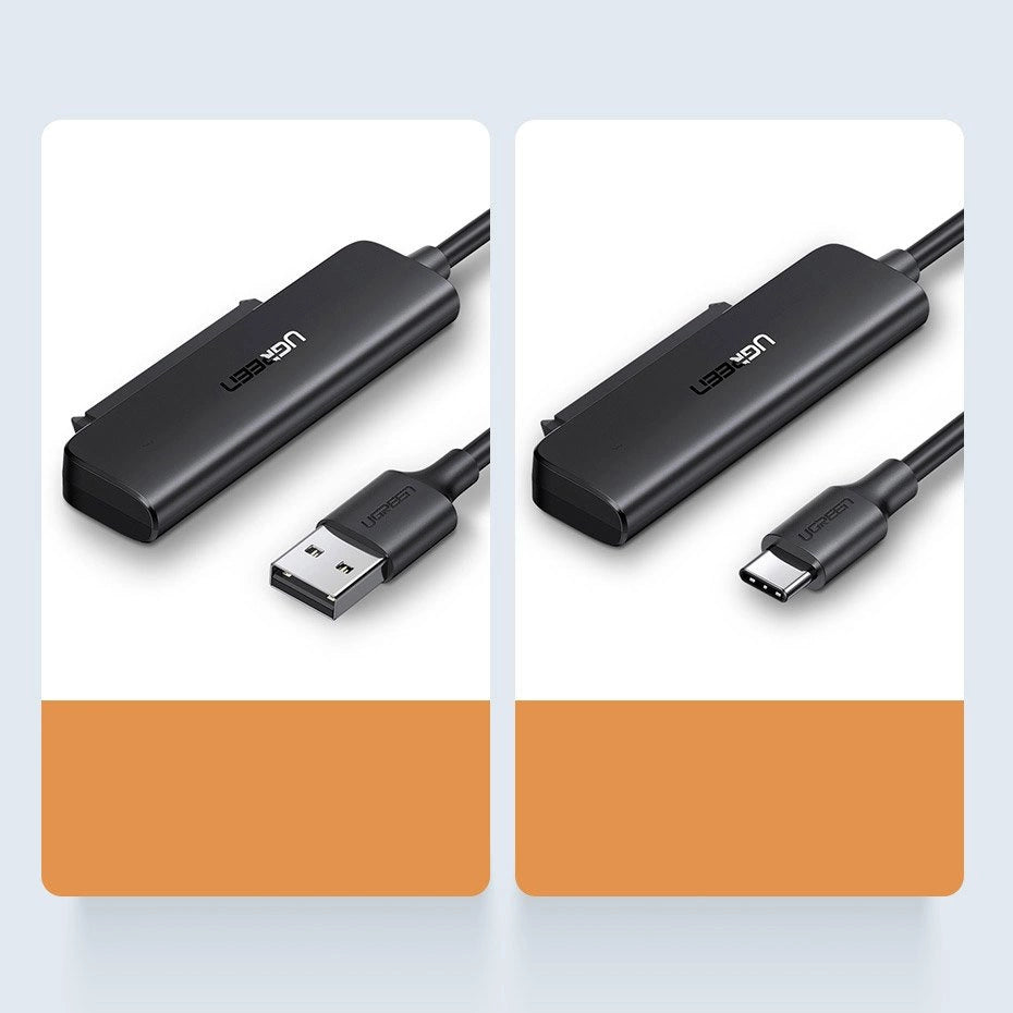 Ugreen adapter HDD SSD 2.5'' SATA III 3.0 - USB 3.2 Gen 1 (USB 5 Gbps) sort (70609 CM321)