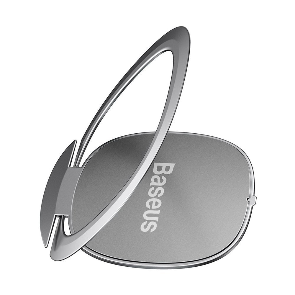 Baseus ultrathin selvklæbende ringholder telefonstativ sølv (SUYB-0S)