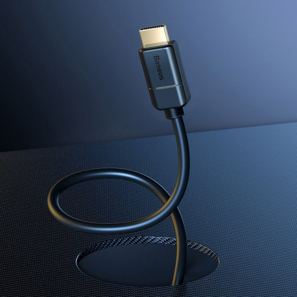 Baseus cable HDMI 2.0 cable 4K 30 Hz 3D HDR 18 Gbps 8 m black (CAKGQ-E01)