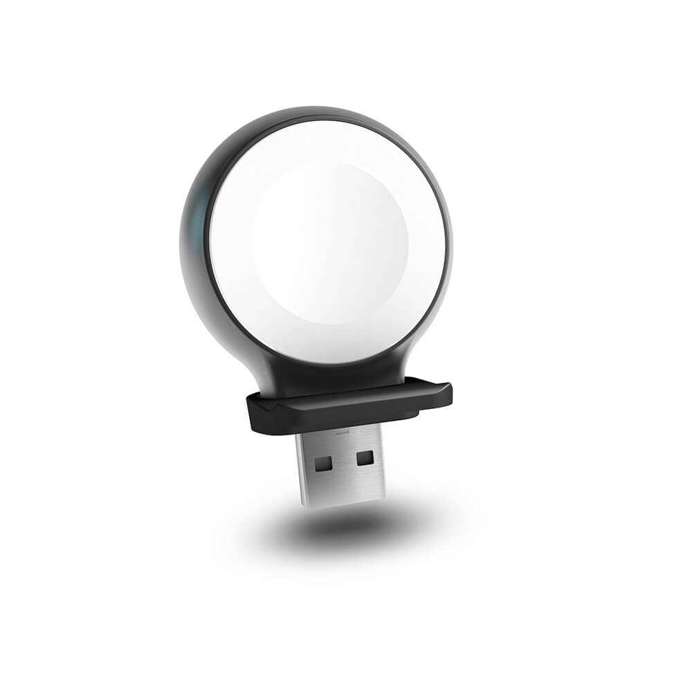 Zens Apple Watch Lader Qi Usb Stick Aluminium Sort